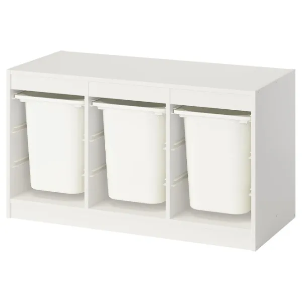 Etajeră cu containere Ikea Trofast 3 56 x 99 x 44 cm / PAL / White photo 1