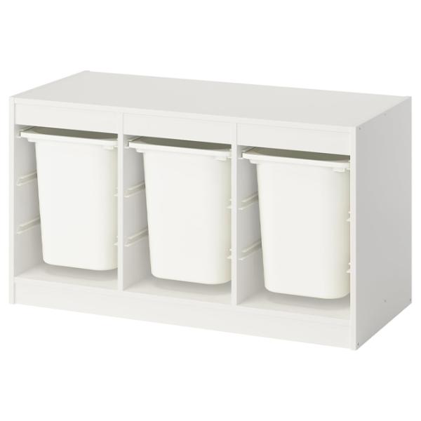 Etajeră cu containere Ikea Trofast 3 56 x 99 x 44 cm / PAL / White photo 1