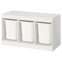 Etajeră cu containere Ikea Trofast 3 56 x 99 x 44 cm / PAL / White