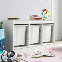 Стеллаж с контейнерами Ikea Trofast 3 56 x 99 x 44см cm / ЛДСП / White photo 5