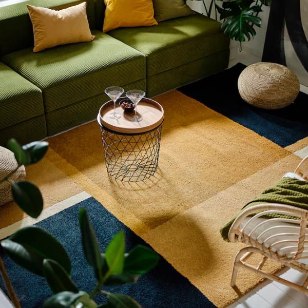 Covor Ikea Skriftsprak Brown Blue / Poliester photo 2