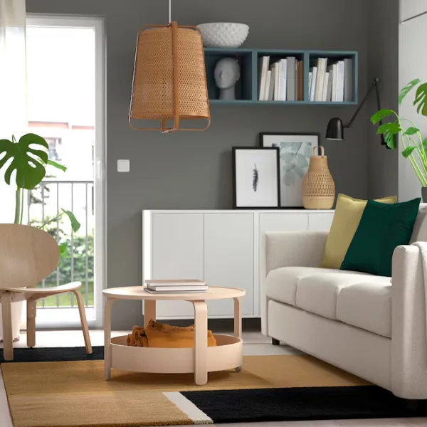 Covor Ikea Skriftsprak Brown Blue / Poliester photo 4