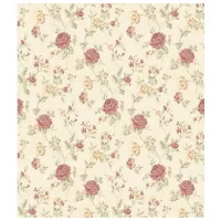 Tapete Grandeco Balmina Flower All-Over Beige Red / Floristică