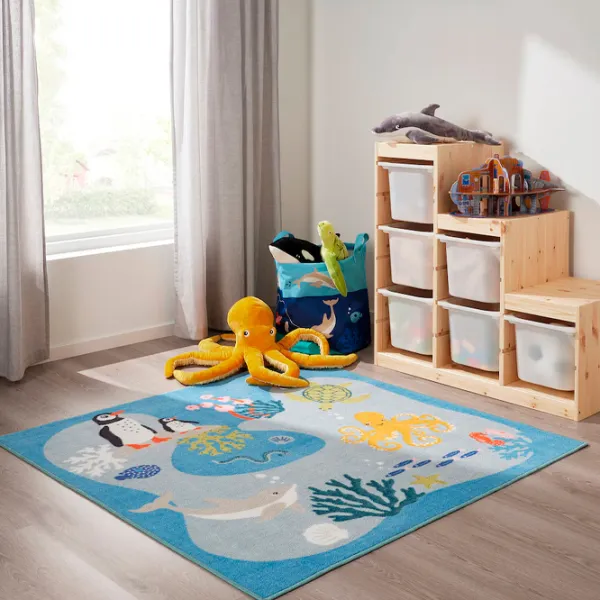 Ковер Ikea Blavingad Синий / Полиэстер photo 2