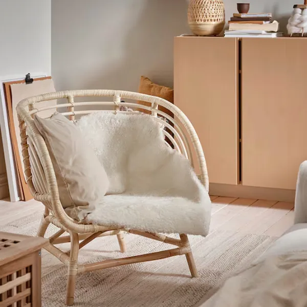 Ковер Ikea Toftlung Белый / Полиэстер photo 4