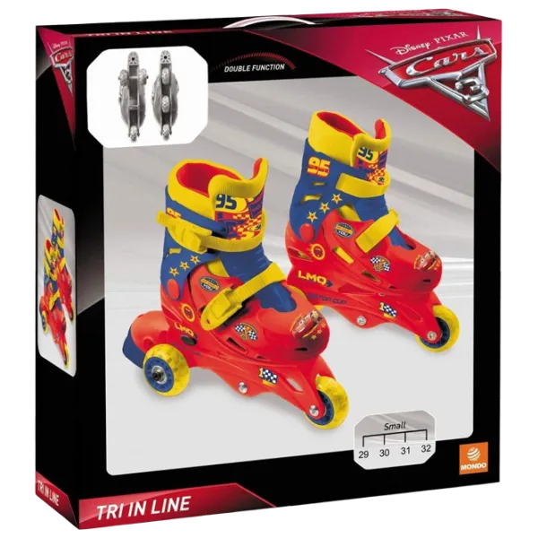 Ролики Mondo Cars 3 (28065) Для мальчиков / / Красный photo 5