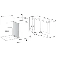 Mașină de spălat vase Gorenje GV673C65 Full size / Black photo 12