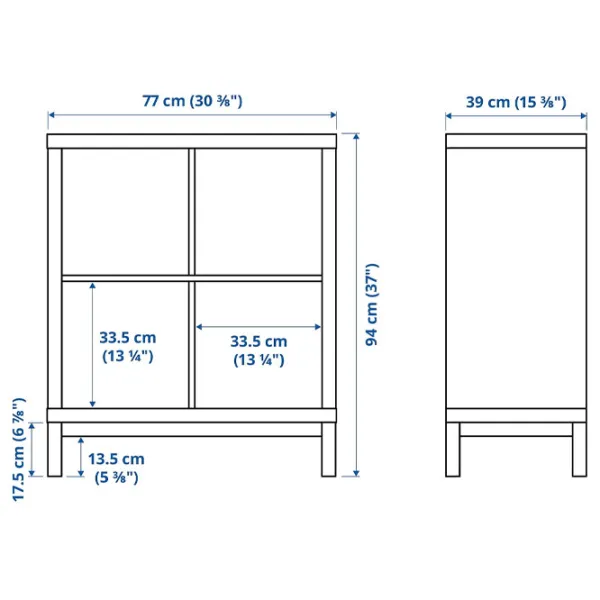 Etajeră Ikea Kallax 94 x 77 x 39 cm / PAL / White photo 2