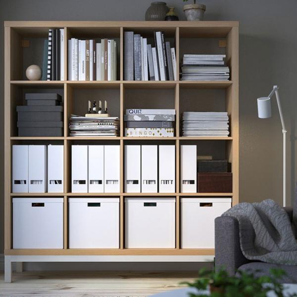 Стеллаж Ikea Kallax 164 x 147 x 39см cm / ЛДСП / Выбеленный дуб photo 5