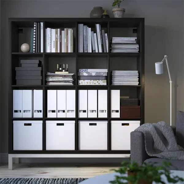 Стеллаж Ikea Kallax 164 x 147 x 39см cm / ЛДСП / Черный Коричневый photo 6