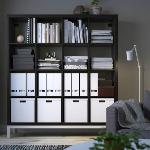Стеллаж Ikea Kallax 164 x 147 x 39см cm / ЛДСП / Черный Коричневый photo 6