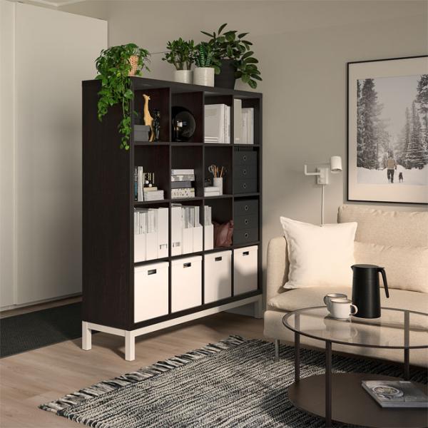Стеллаж Ikea Kallax 164 x 147 x 39см cm / ЛДСП / Черный Коричневый photo 7
