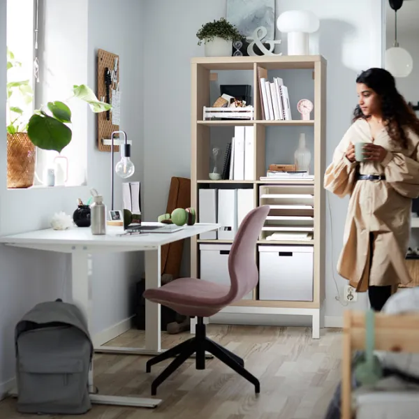 Стеллаж Ikea Kallax 164 x 77 x 39см cm / ЛДСП / Выбеленный дуб photo 5