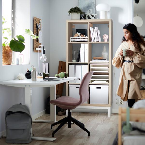 Стеллаж Ikea Kallax 164 x 77 x 39см cm / ЛДСП / Выбеленный дуб photo 5