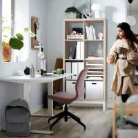 Стеллаж Ikea Kallax 164 x 77 x 39см cm / ЛДСП / Выбеленный дуб photo 5