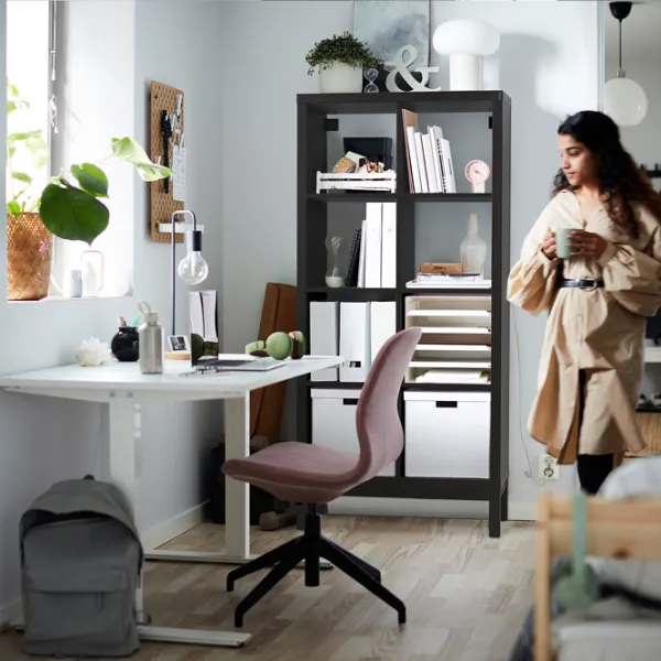 Стеллаж Ikea Kallax 164 x 77 x 39см cm / ЛДСП / Черный Коричневый photo 6