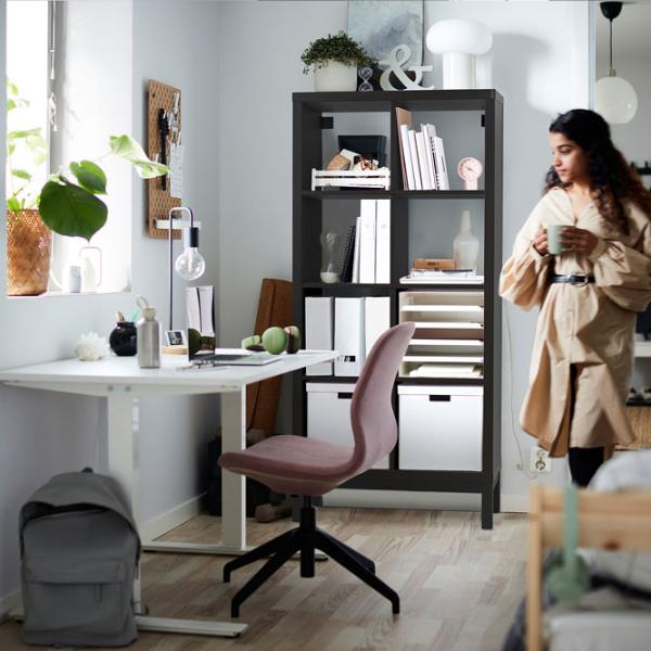 Стеллаж Ikea Kallax 164 x 77 x 39см cm / ЛДСП / Черный Коричневый photo 6