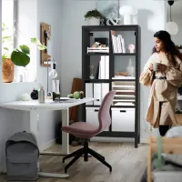 Стеллаж Ikea Kallax 164 x 77 x 39см cm / ЛДСП / Черный Коричневый photo 6
