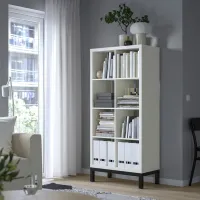 Стеллаж Ikea Kallax 164 x 77 x 39см cm / ЛДСП / Black photo 5