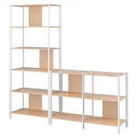 Стеллаж Ikea Jattesta 194 x 200 x 40см cm / Бамбук / White