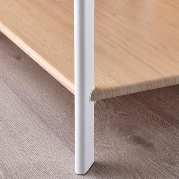Стеллаж Ikea Jattesta 194 x 200 x 40см cm / Бамбук / White photo 3