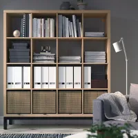 Стеллаж Ikea Kallax 164 x 147 x 39см cm / ЛДСП / Выбеленный дуб photo 2