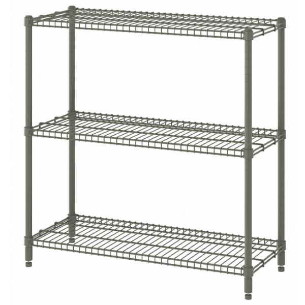 Стеллаж Ikea Omar  94 x 92 x 36см cm / Пластик / Серо-зеленый photo 1