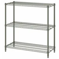 Стеллаж Ikea Omar  94 x 92 x 36см cm / Пластик / Серо-зеленый