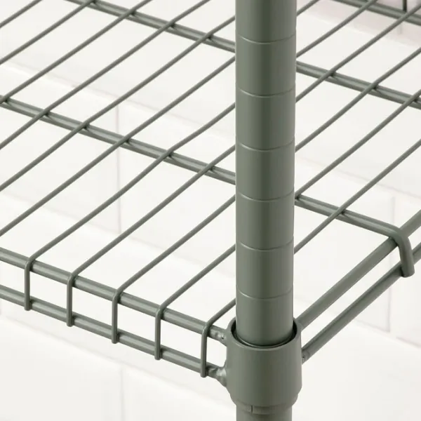 Стеллаж Ikea Omar  94 x 92 x 36см cm / Пластик / Серо-зеленый photo 5
