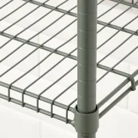 Стеллаж Ikea Omar 94 x 92 x 36см cm / Пластик / Серо-зеленый photo 5