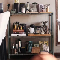 Стеллаж Ikea Omar 94 x 92 x 36см cm / Пластик / Серо-зеленый photo 6