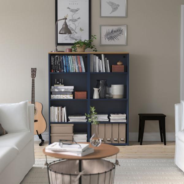 Etajeră Ikea Skruvby 140 x 60 x 37 cm / PAL / Black blue photo 4