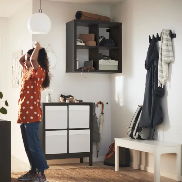 Etajeră Ikea Kallax 94 x 77 x 39 cm / PAL / Dark Brown photo 5