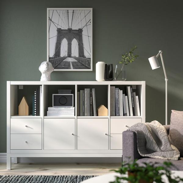 Стеллаж Ikea Kallax 94 x 147 x 39см cm / ЛДСП / White photo 2