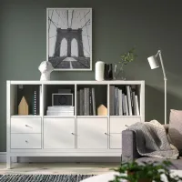 Стеллаж Ikea Kallax 94 x 147 x 39см cm / ЛДСП / White photo 2