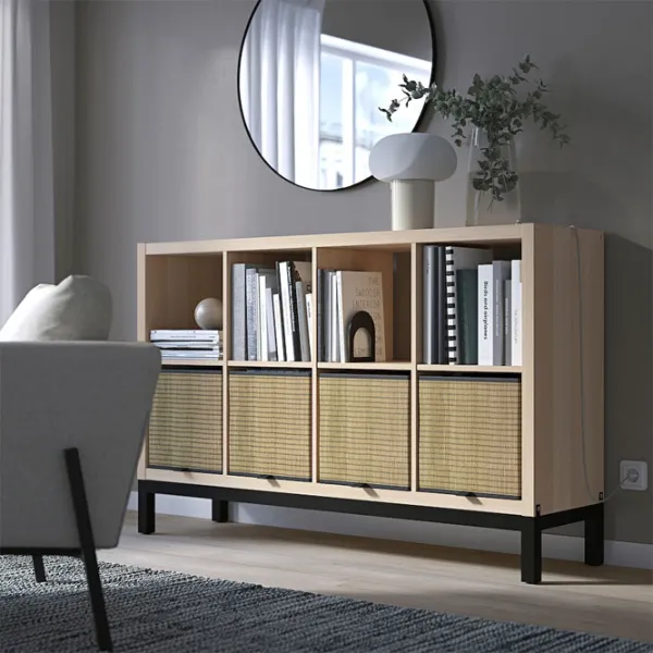 Стеллаж Ikea Kallax 94 x 147 x 39см cm / ЛДСП / Выбеленный дуб photo 2