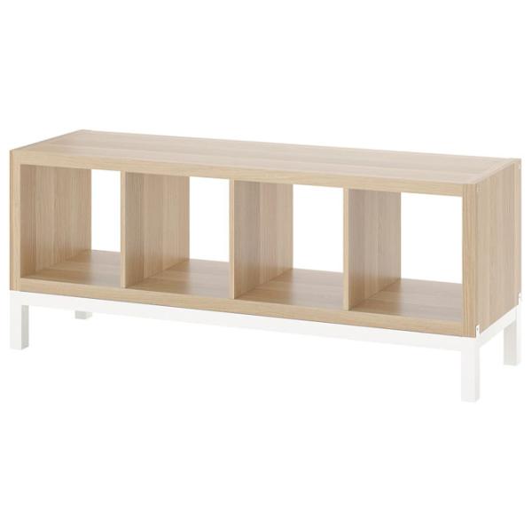 Etajeră Ikea Kallax 59 x 147 x 39 cm / PAL / Whitewashed Oak photo 1