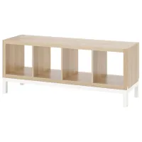 Etajeră Ikea Kallax 59 x 147 x 39 cm / PAL / Whitewashed Oak