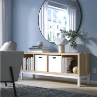 Стеллаж Ikea Kallax 59 x 147 x 39см cm / ЛДСП / Выбеленный дуб photo 5
