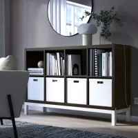 Etajeră Ikea Kallax 94 x 147 x 39 cm / PAL / Black Brown photo 5