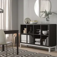 Etajeră Ikea Kallax 94 x 147 x 39 cm / PAL / Black Brown photo 6