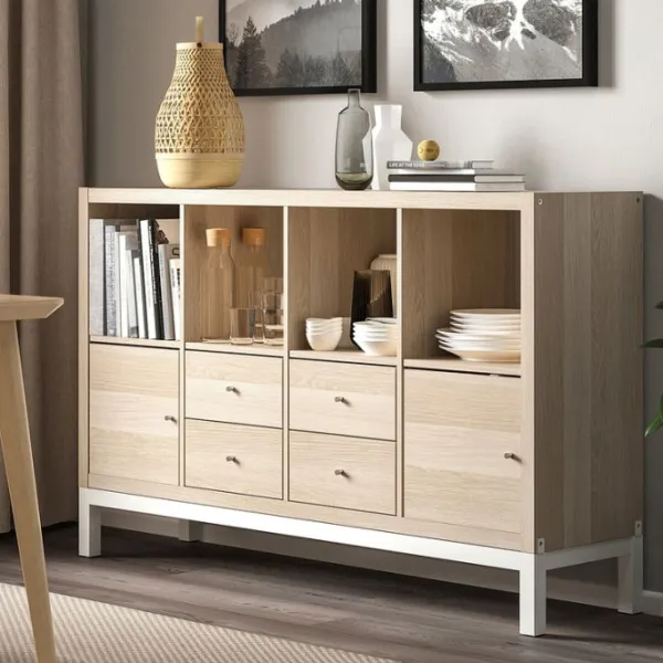 Стеллаж Ikea Kallax 94 x 147 x 39см cm / ЛДСП / Выбеленный дуб photo 2