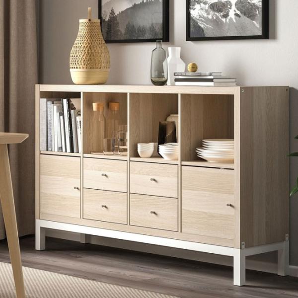 Стеллаж Ikea Kallax 94 x 147 x 39см cm / ЛДСП / Выбеленный дуб photo 2