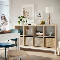 Стеллаж Ikea Kallax 94 x 147 x 39см cm / ЛДСП / Выбеленный дуб photo 3