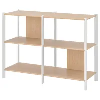 Etajeră Ikea Jattesta 85 x 120 x 40 cm / Bambus / White