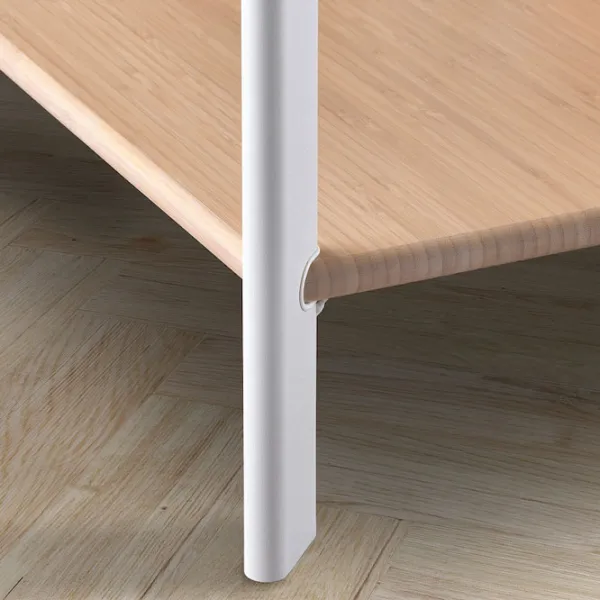 Etajeră Ikea Jattesta 85 x 120 x 40 cm / Bambus / White photo 4