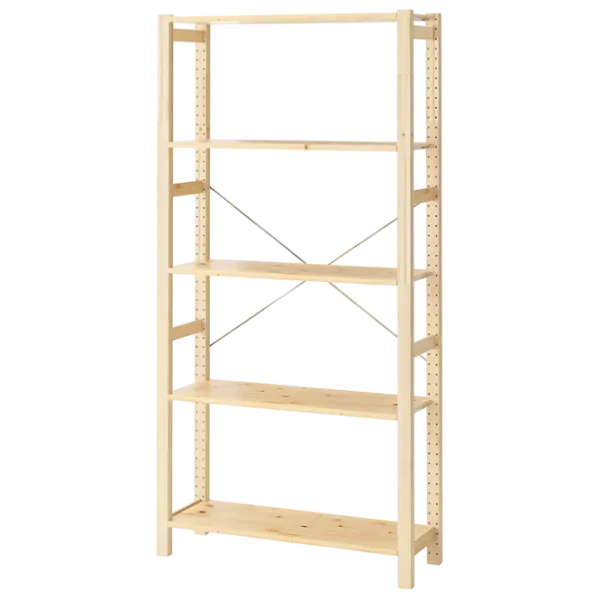 Стеллаж Ikea Ivar/Observator 5 179 x 89 x 30см cm / Массивная сосна / Сосна photo 1