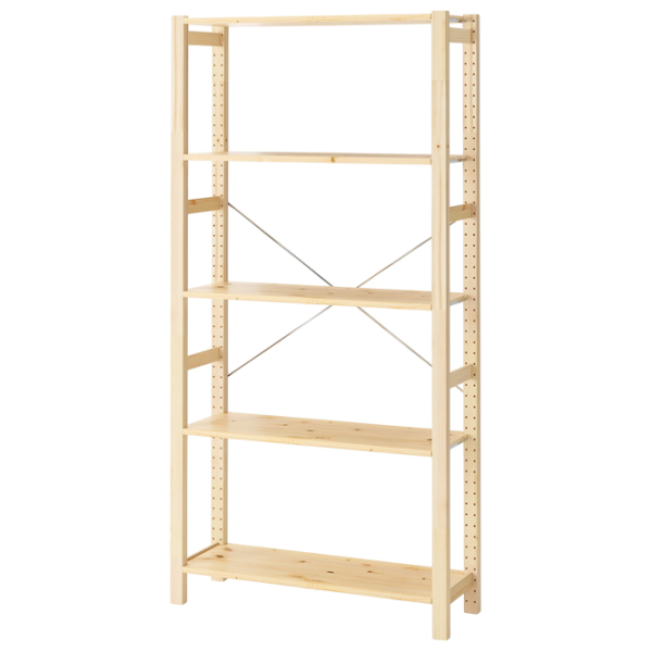 Стеллаж Ikea Ivar/Observator 4 179 x 134 x 30см cm / Массивная сосна / Сосна photo 2