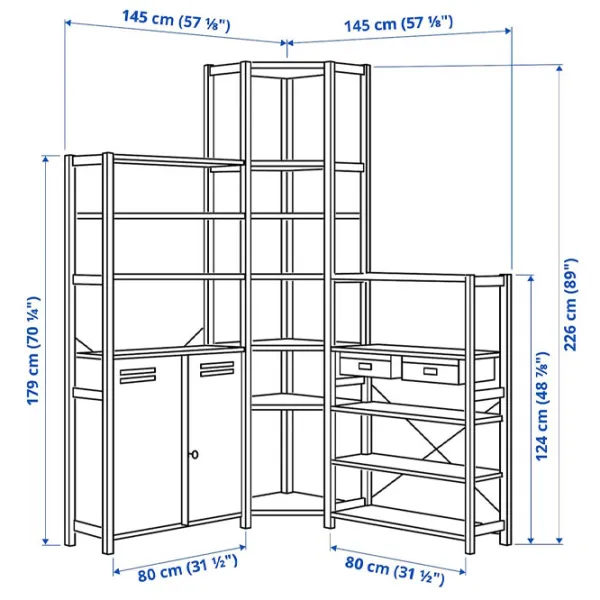 Стеллаж Ikea Ivar 3 226 x 145 x 30см cm / Массивная сосна / Сосна photo 5 Стеллаж Ikea Ivar 3 226 x 145 x 30см cm / Массивная сосна / Сосна photo 5