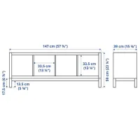 Стеллаж Ikea Kallax 59 x 147 x 39см cm / ЛДСП / Черный Коричневый photo 7